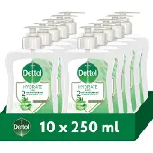 Dettol Hydrating Aloe Vera 250ML - 10 Stuks - Voordeelverpakking