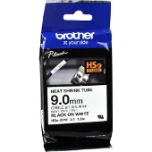 Brother Tape HSe-221 Zwart op wit (8.8 mm)