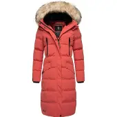 MARIKOO Wintermantel 'Schneesternchen' grenadine / zwart
