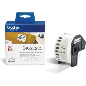 Brother Etiket DK-22225 Zwart op wit (38 mm)