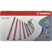 Stabilo Feutre Pen 68 - boîte métal de 50 feutres de dessin