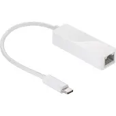 Goobay Netwerkadapter USB C naar RJ45 - (USB 3.1, Max. 1 Gbps, Wit)