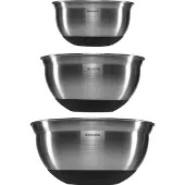 Brabantia Profile Beslagkom - 3-delig - Matt Steel / Zwart