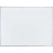 Franken Whiteboard X-tra!Line, wandmontage in staand en liggend formaat, frame van wit gelakt staal en aluminium, magnetisch, opbergbak, B 1500 x H 1000 mm