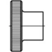 Toolcraft 1060876 Kartelmoeren M3 DIN 466 RVS 25 stuk(s)