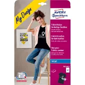Avery-Zweckform My Design T-Shirt MD1003 Inkjet-textielfolie DIN A4 Voor gekleurd textiel, Geoptimaliseerd voor inkjet 4 vellen