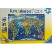 Ravensburger puzzel De wereld in symbolen - legpuzzel - 200 stukjes