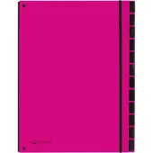 Pagna classeurs soufflet tendance, a4, 12 comp., rose foncé 24129-34