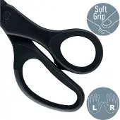 Leitz WOW Anti-Klevende Titanium Schaar - 205mm - Voor Kantoor En Thuiswerken - Ideaal Voor Thuiskantoor - Zwart