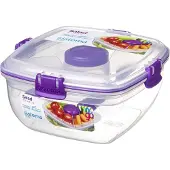 Sistema Salade Box Met Bestek - Geelgroen