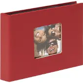 Walther design Fun - Fotoalbum insteek - 36 foto's 10x15 cm - Rood - Linnenstructuur
