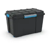 Kis Scuba opbergbox XL- 110L - zwart/blauwe clips