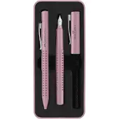 Faber-Castell schrijfset - Grip 2010 - balpen en vulpen - in giftbox - Harmony rose shadows - FC-201528