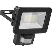 Goobay 53879 LED-buitenverlichting, 20 W, met bewegingsmelder, 1700 lm, neutraal wit licht (4000 K), PIR-sensor met ON/OFF-functie en M16-kabelaansluiting, geschikt voor buitengebruik (IP44)