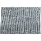 MSV Badkamerkleed/badmat tapijtje voor op de vloer - lichtgrijs - 40 x 60 cm - Microvezel - Badmatjes