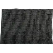 MSV Badkamerkleed/badmat voor op de vloer - grijs - 40 x 60 cm - Microvezel - Badmatjes