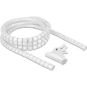 DeLOCK Spiral Hose with Pull-in Tool 2.5 m x 20 mm white