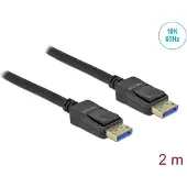 DeLOCK DisplayPort-kabel 10K, 60 Hz, 54 Gbps, 2 m, Plastic behuizing