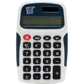 Soho Rekenmachine – Schoolrekenmachine – Rekenmachine zakmodel – Handig voor in etui – 7 x 11,5 cm – Kantoor accessoires – Kunststof – Zwart/wit