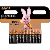 Duracell Plus - Alkaline Batterij - Micro AAA LR03 1.5V Extra Life (10-pack)