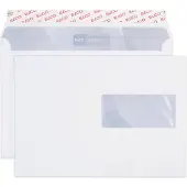 Elco Premium Enveloppen Met Venster C5 229 (B) x 162 (H) mm Kleefstrip Wit 100 g/m² 500 Stuks