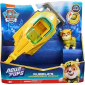 Spin Master Aqua Pups - Transformerend Hammerhead Shark-voertuig met Rubble-Speelfiguur