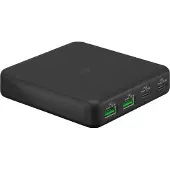 Goobay 61772 - Thuislader - 4-poorts USB-C PD 65W en USB-A QC - Zwart
