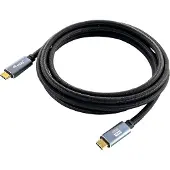 Equip 128357: USB-C 3.2 naar USB-C kabel, mannelijk naar mannelijk, 2.00 meter, 5A, 4K/60Hz, zwart