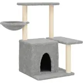 vidaXL Kattenmeubel met sisal krabpalen 83 cm lichtgrijs