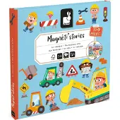 Janod - Magneti Stories - De bouwplaats – Educatieve magneetset