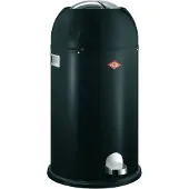 Wesco Kickmaster Prullenbak | Pedaalemmer | 33 Liter | Metaal - Matzwart | Afvalemmer - Made in Germany