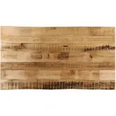 vidaXL Tafelblad met natuurlijke rand 120x60x2,5 cm massief mangohout