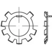 Toolcraft 147182 Stelmoer Binnendiameter: 33.9 mm DIN 70952 Staal 50 stuk(s)