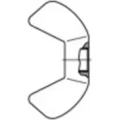 Toolcraft 159819 Vleugelmoer M4 Staal Galvanisch verzinkt 500 stuk(s)