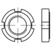 Toolcraft 137222 Kruisgleufmoeren M26 DIN 1804 Staal 10 stuk(s)