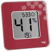 TFA-Dostmann Style 30.5021.05 Thermo- en hygrometer Rood