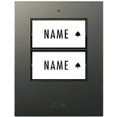 M-E Modern-Electronics 41305 Zender voor Draadloze deurbel Verlicht, Met naambord