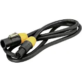Eurolite IP T-Con XLR Verbindingskabel [1x XLR-stekker - 1x XLR-bus] 5 m Zwart/oranje