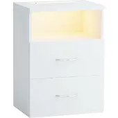 Casaria Nachtkastje Jamie Wit 55x40x28cm