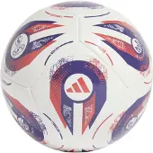 Adidas Women's EURO25 Club Voetbal Maat 5 Wit Paars Rood