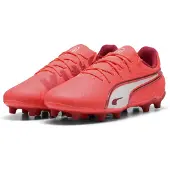 Puma Sportschoen 'King Match' kersrood / lichtrood / wit