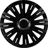IWH Wieldoppen Monaco zwart/chroom 16 inch (40,64 cm)