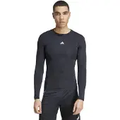 Adidas Functioneel shirt 'TECHFIT Long Sleeve' zwart / wit