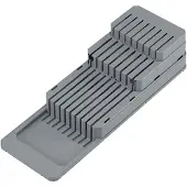 Metaltex 363225000 Messenhouder, type Blade-Fit, gemaakt van PP, grijs