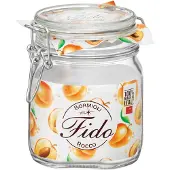 Rocco Bormioli Klempot Vierkant 0,75ltr Fido Pak A 6 St Transparant transparant Glas Rocco