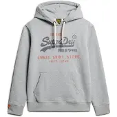 Superdry Sweatshirt 'Heritage' blauw gemêleerd / grijs gemêleerd / rood gemêleerd