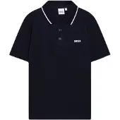 BOSS Kinderpolo van katoenpiqué met logoprint Maat 126