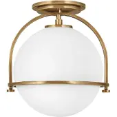 HINKLEY LED Plafondlamp Somerset | 1X E27 Max 60W | Dimbaar | Heritage Brass