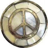 Clayre & Eef Deurknop Ø 3 Cm Wit Metaal Rond Meubelknop Kastknop Wit Meubelknop Kastknop