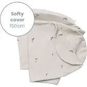 Doomoo Softy Hoes – Vervanghoes voor Voedingskussen Softy – Biologisch katoen – 150 cm – Mushrooms